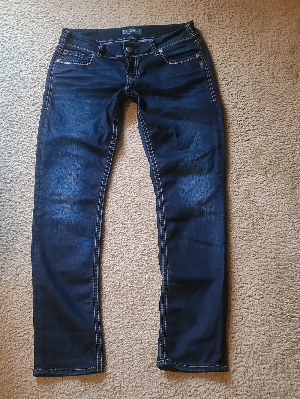 Silver Suki Skinny Dark Wash Jeans, Sz 31x31